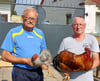 Siegfried Klus und Frank Lorenz mit ihren Schreihälsen.