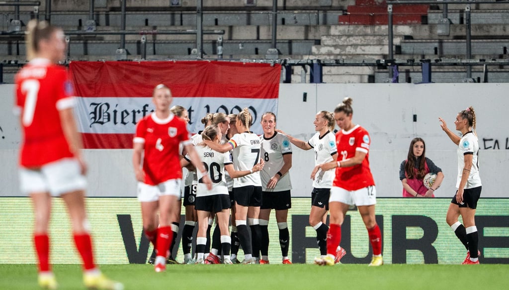 Die deutschen Fußballerinnen hatten in Wien viel Grund zur Freude.