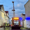 Die Feuerwehr rückte in Bernburg mit 17 Fahrzeugen an und löschte das Feuer.