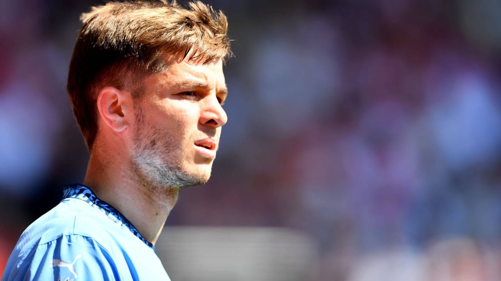 James McAtee spielt (noch) für Manchester City.