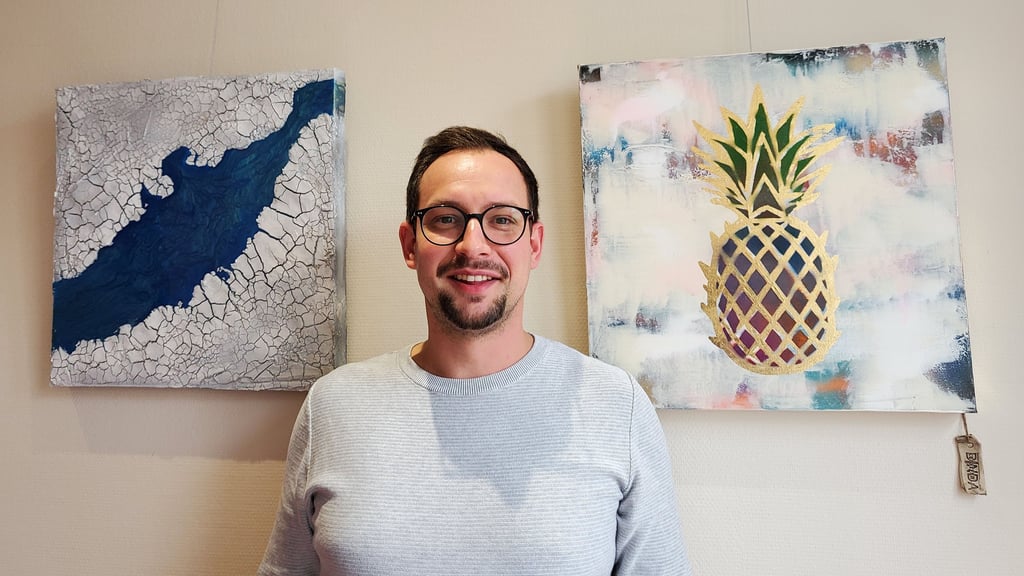 Martin Dinda betreibt in seiner Freizeit ein eigenes Atelier.