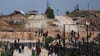 Ein Gebiet bei einem Verteilungszentrum im südlichen Gazastreifen