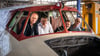 Norbert (links) und Hartmut Leisegang (rechts) nehmen Mario Lieb (2.v.r.)  und Andreas Sperling in die Mitte. 