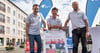 Für Stadtmarketingchef Hannes Wolf (li.) wird das Stadtfest die letzte Zusammenarbeit mit OB Robert Reck (mitte) und Stadtwerkechef Dino Höll sein.