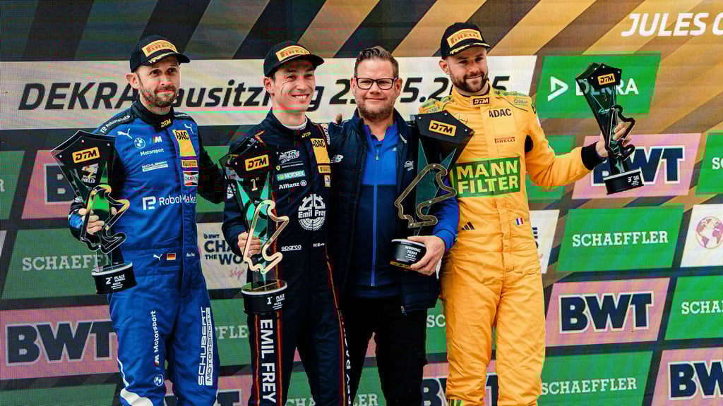 Nach zwei Podestplätzen in der Lausitz möchte René Rast (links) in Zandvoort nachlegen.