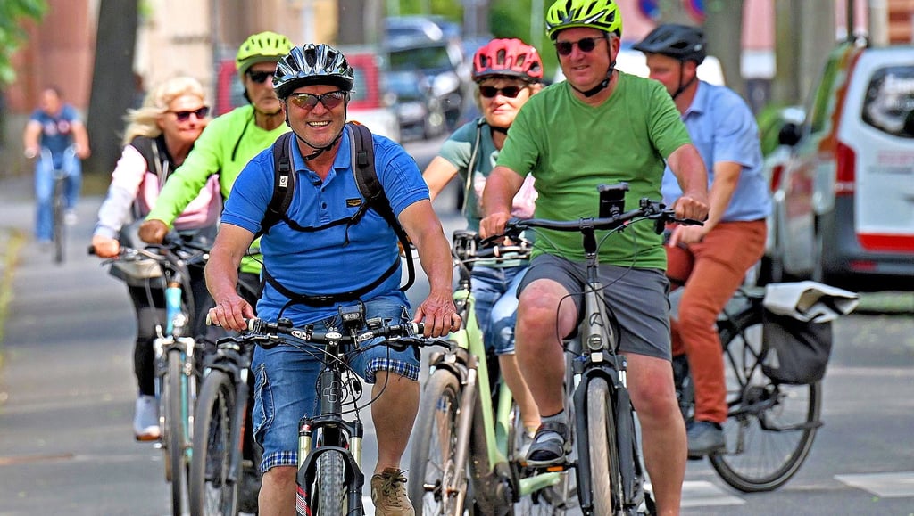 Unterwegs sind jetzt die Stadtradler auch in Aschersleben.