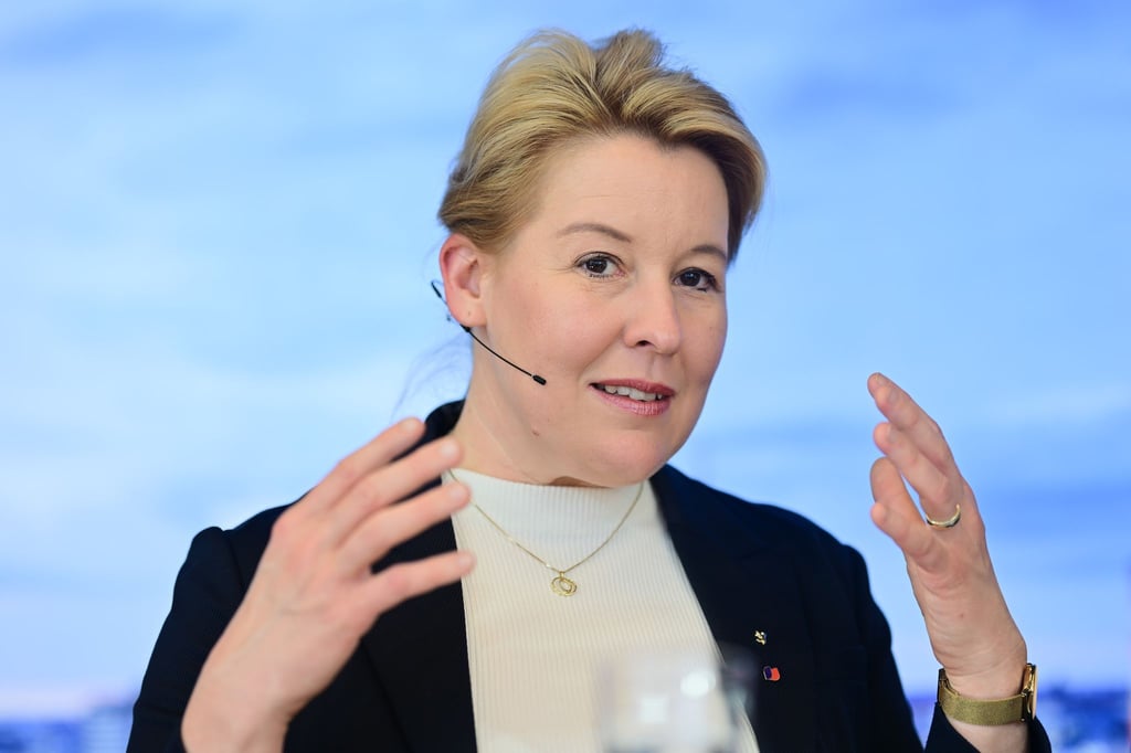 Berlins Wirtschaftssenatorin Franziska Giffey (SPD) will mit einer Delegation nach Indien fliegen. (Archivbild)