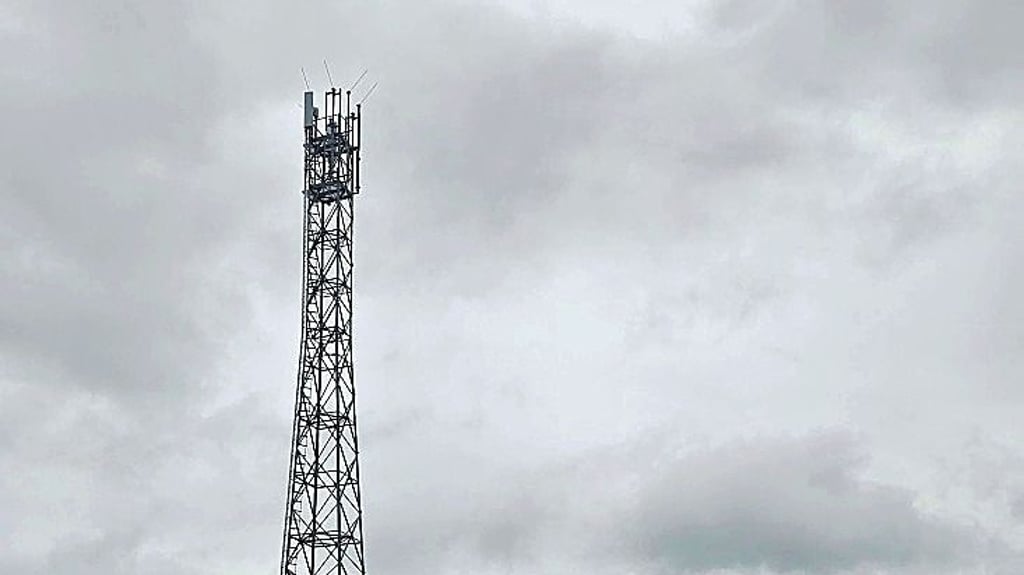 Der Mast steht, die Antenne ist bereits montiert. Empfang gibt es bei Horla aber weiterhin nicht.