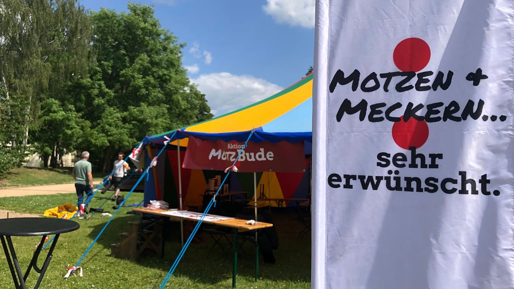 "Motzen und meckern sehr erwünscht": Eigens dafür gab es in Quedlinburg ein besonderes Angebot.