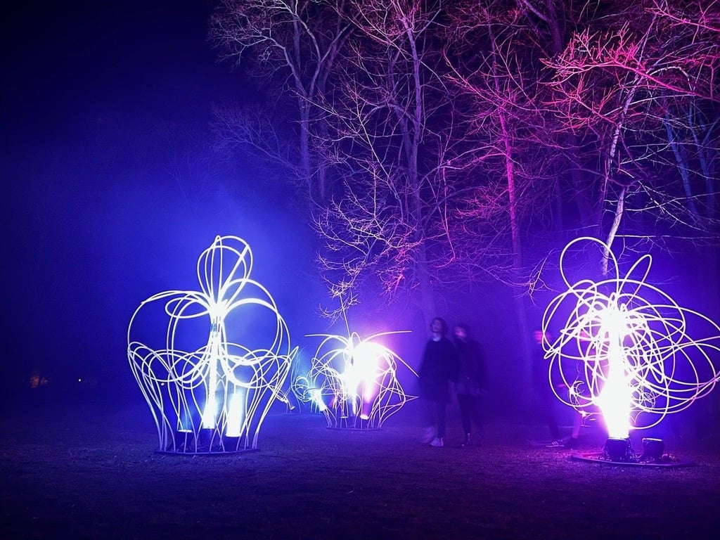 Ein letztes Mal leuchten die "Paradiesischen Nächte" im Elbauenpark in Magdeburg. Der Künstler Jörn Hanitzsch zieht Bilanz.