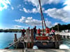 So sieht es aus, wenn die "Abora"-Crew auf dem Geiseltalsee trainiert.