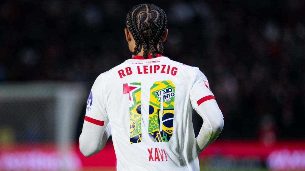 Xavi Simons in seinem vielleicht letzten Spiel für RB, dem Freundschaftsspiel gegen Santos auf der Brasilien-Tour.