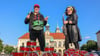 Mit der "Herzschlag Aktion" soll das Stadtfest in Magdeburg auf dem Alten Markt eröffnet werden. Uli  und Cathleen Haase vom Sax'n-Anhalt-Orchester sind dabei.