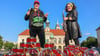 Mit der "Herzschlag Aktion" soll das Stadtfest in Magdeburg auf dem Alten Markt eröffnet werden. Uli  und Cathleen Haase vom Sax'n-Anhalt-Orchester sind dabei.