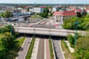 Die Abrissarbeiten der Ringbrücke am Damaschkeplatz beginnen am Dienstag, 10. Juni. Ende Juni soll der Abbruch beendet sein und nahtlos in den Bau der Behelfsbrücke übergehen.