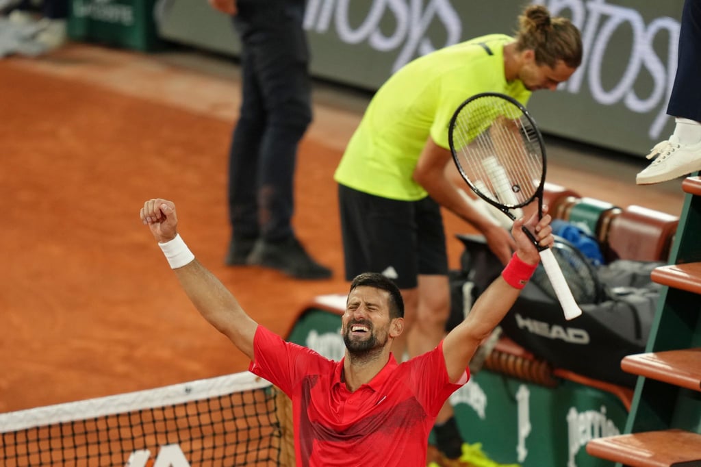 Frust bei Alexander Zverev, Jubel bei Novak Djokovic nach dem Viertelfinal-Kracher in Paris.
