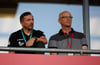 Präsident Jürgen Fox (r.) und Sportchef Daniel Meyer haben gerade vor allem ein Thema: die Trainerfrag. 