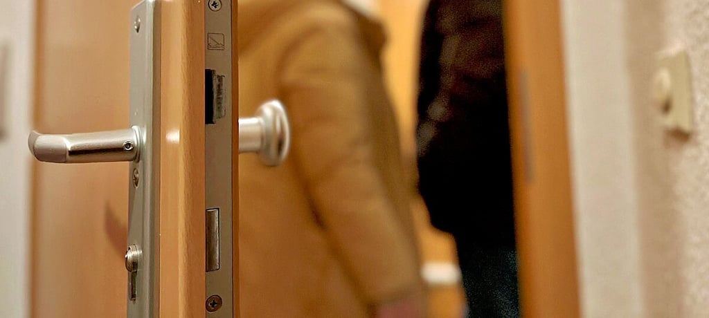 Dreiste Diebe vor der Wohnungstür,