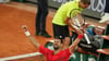 Frust bei Alexander Zverev, Jubel bei Novak Djokovic nach dem Viertelfinal-Kracher in Paris.