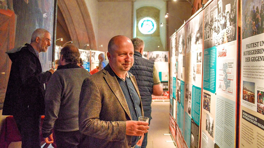 Johannes Beleites hat am Dienstag in Bad Schmiedeberg die Ausstellung eröffnet, die bis 30. Juni zu sehen ist.