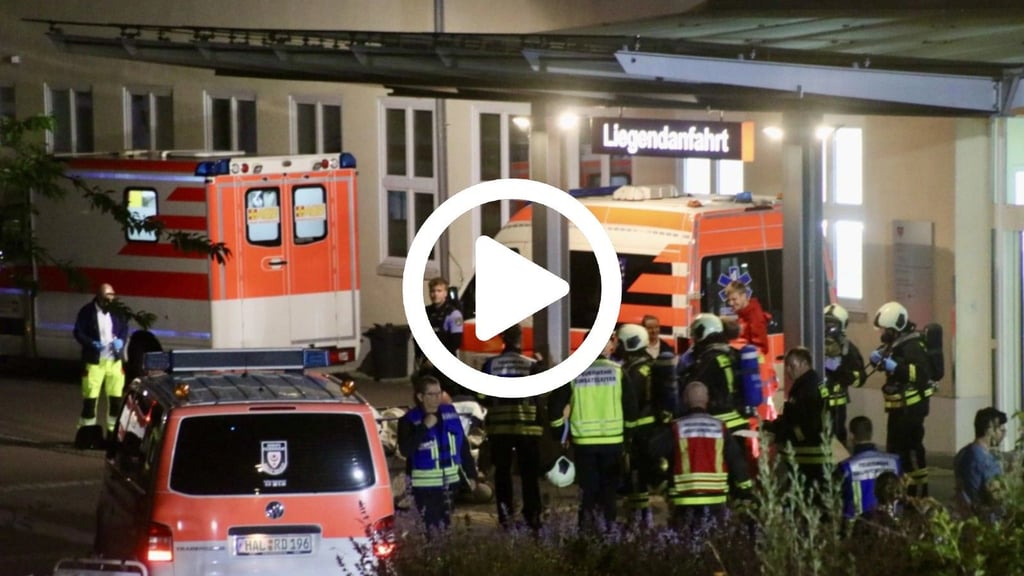 Mit einem Großaufgebot waren Rettungskräfte und Polizei am Martha Maria im Einsatz.