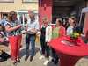 Stellvertreter Jan Hädrich, Kulturamtsleiterin Gerit Berzau, Tourist-Info Chefin Anne Höppner und Kulturamtsmitarbeiterin Sabrina Maschke gratulierten Mandy Baum (links) im Namen  von Bürgermeister Andreas Dittmann, der aus Termingründen nicht zur Feierstunde kommen konnte. 