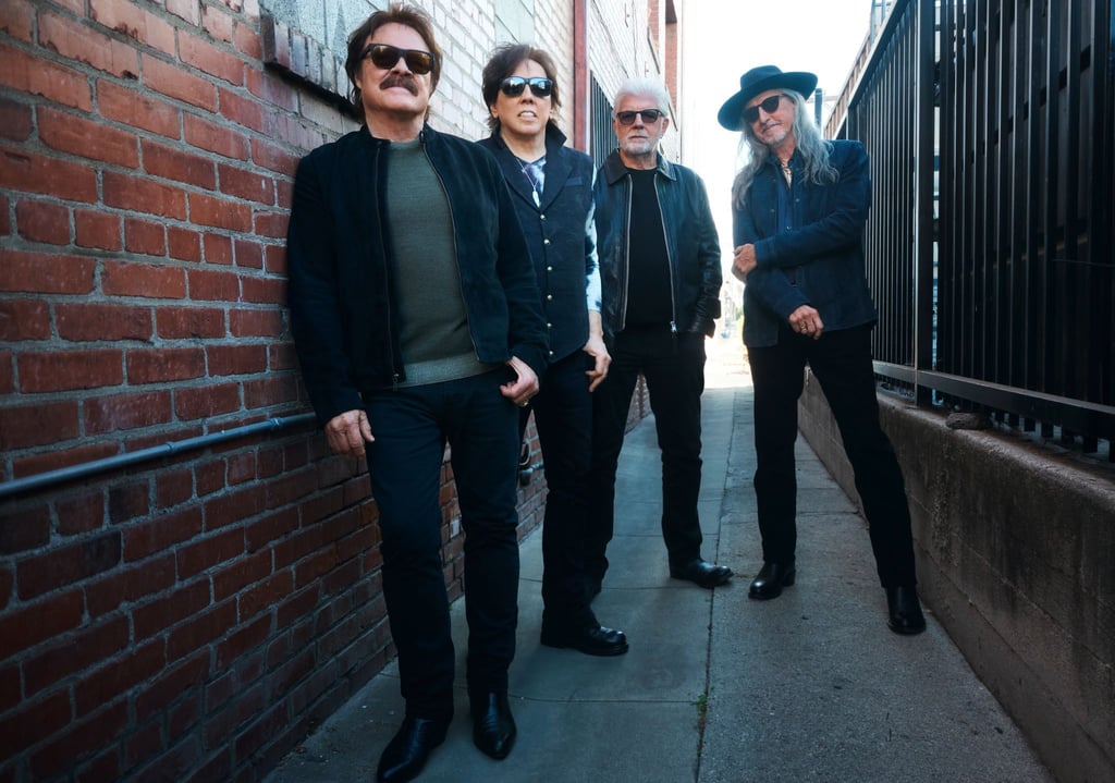 Zum 50-jährigen Jubiläum gingen die Doobie Brothers Tom Johnston, John McFee, Michael McDonald, Patrick Simmons (l-r) zu viert auf Tournee.