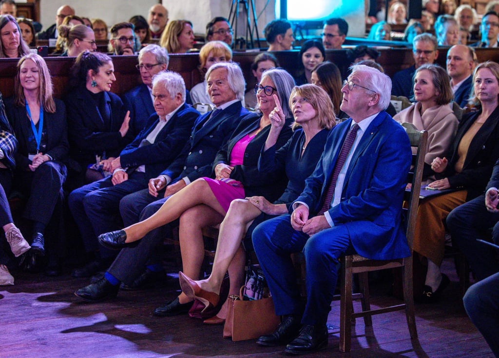 Beim Festakt der Stadt Lübeck zu Thomas Manns 150. Geburtstag.