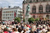 Mit der traditionellen Feierstunde am Händel-Denkmal und einem großen Konzert wurden die Händel-Festspiele 2025 in Halle eröffnet.