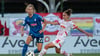 Michela Croatto (r.) im Spiel gegen die TSG Hoffenheim.