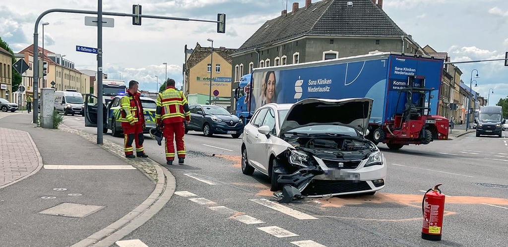 Der Unfall in der Bismarckstraße.