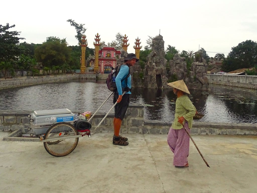 Zu Fuß durch die Welt: Seine Reise führte Rico Reißmann auch durch Vietnam.