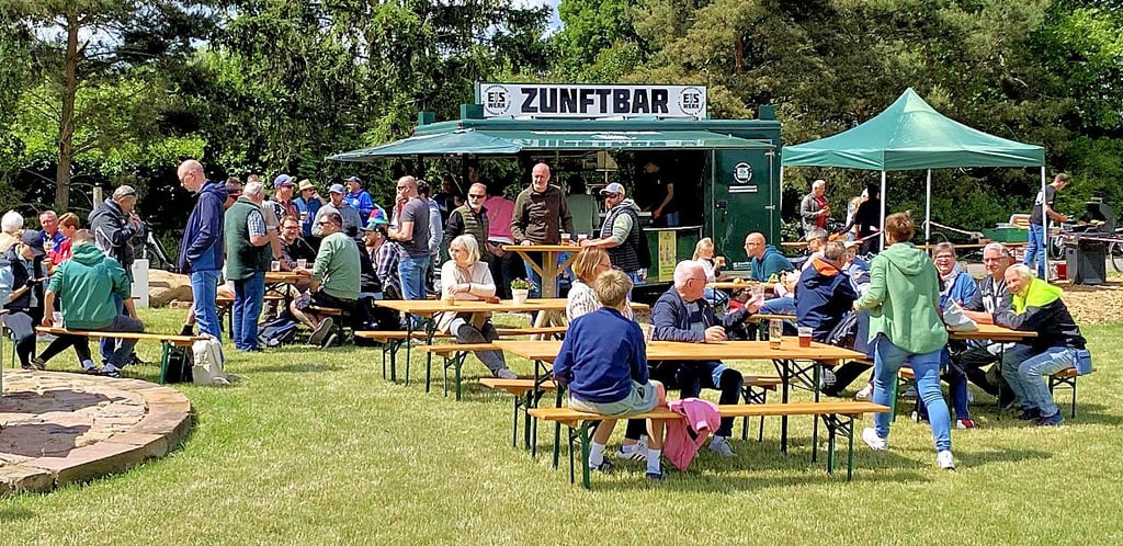 Der Getränkewagen wird bei größeren Events geöffnet.