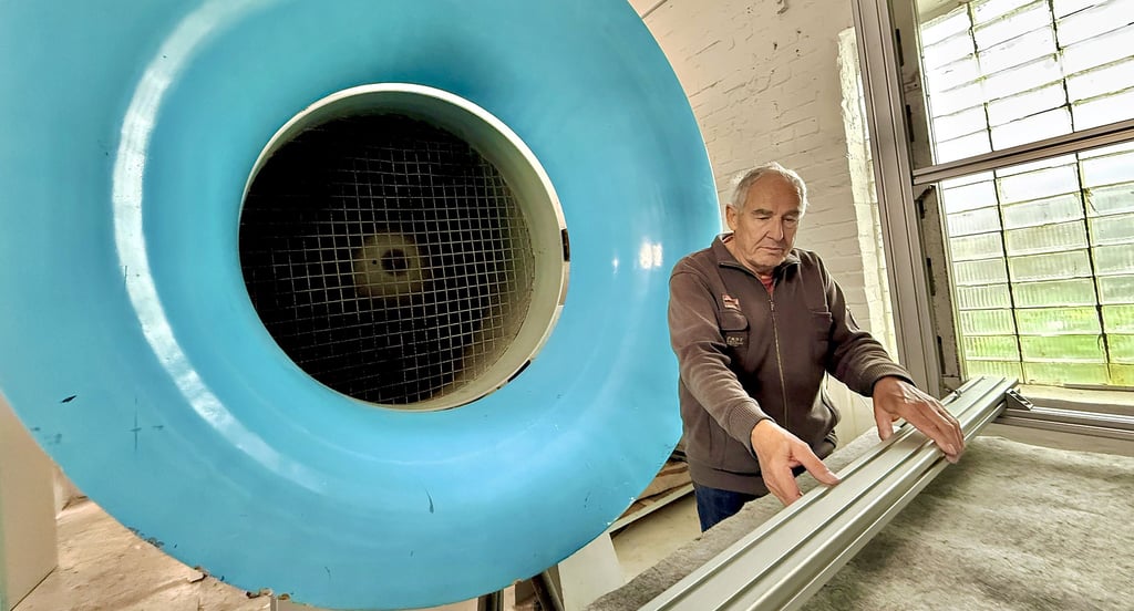 Der Windkanal im Technikmuseum wird offiziell für Schulklassen in Betrieb genommen.