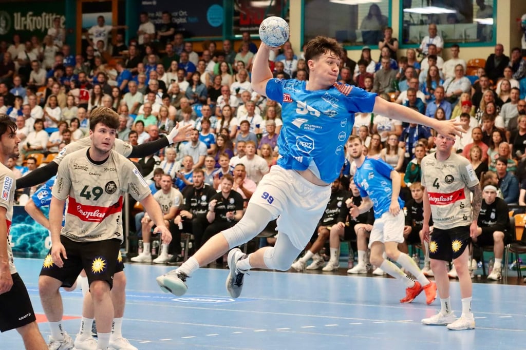 Tillman Leu absolvierte gegen den Bergischen HC sein letzes Spiel für den DRHV - der Kreisläufer wechselt nach Eisenach.