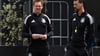 Julian Nagelsmann (l) und Sandro Wagner beim letzten gemeinsamen DFB-Training.