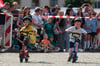 Rollern war eine Disziplin beim Kinderduathlon auf dem Zeitzer Altmarkt. 