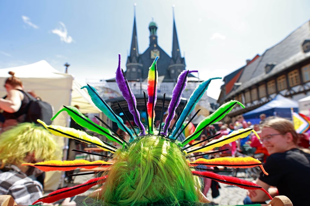 Ohne Störungen haben in Wernigerode rund 360 Menschen den Christopher Street Day (CSD) gefeiert.
