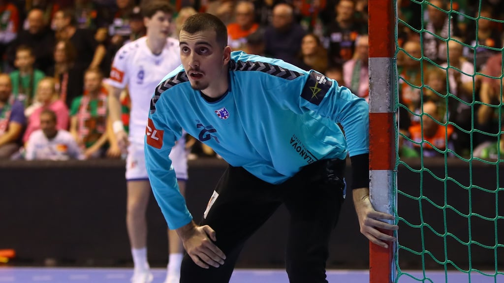 Matej Mandic war am 30. Oktober 2024 mit RK Zagreb zu Gast in der Getec-Arena. Ab 2026 könnte die Halle sein neue Heimspielstätte sein.