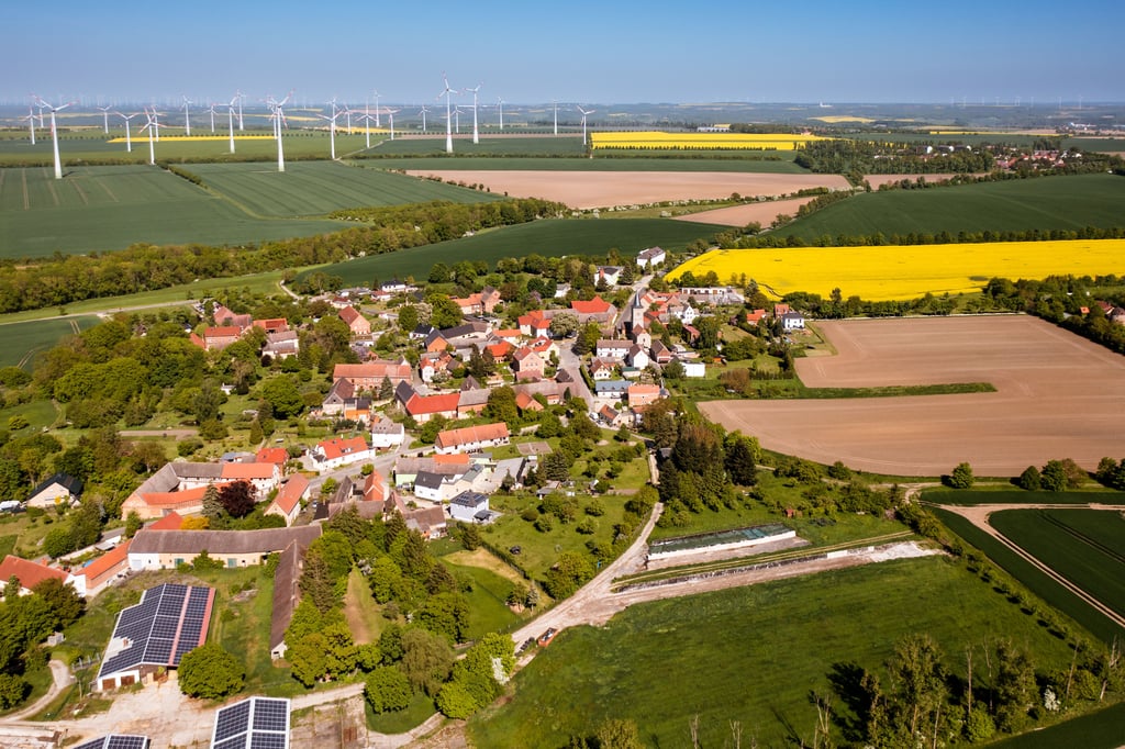 Ländliche Struktur – dafür steht die Gemeinde Molauer Land. Hier ein Blick über Sieglitz in Richtung Molau und Aue.
