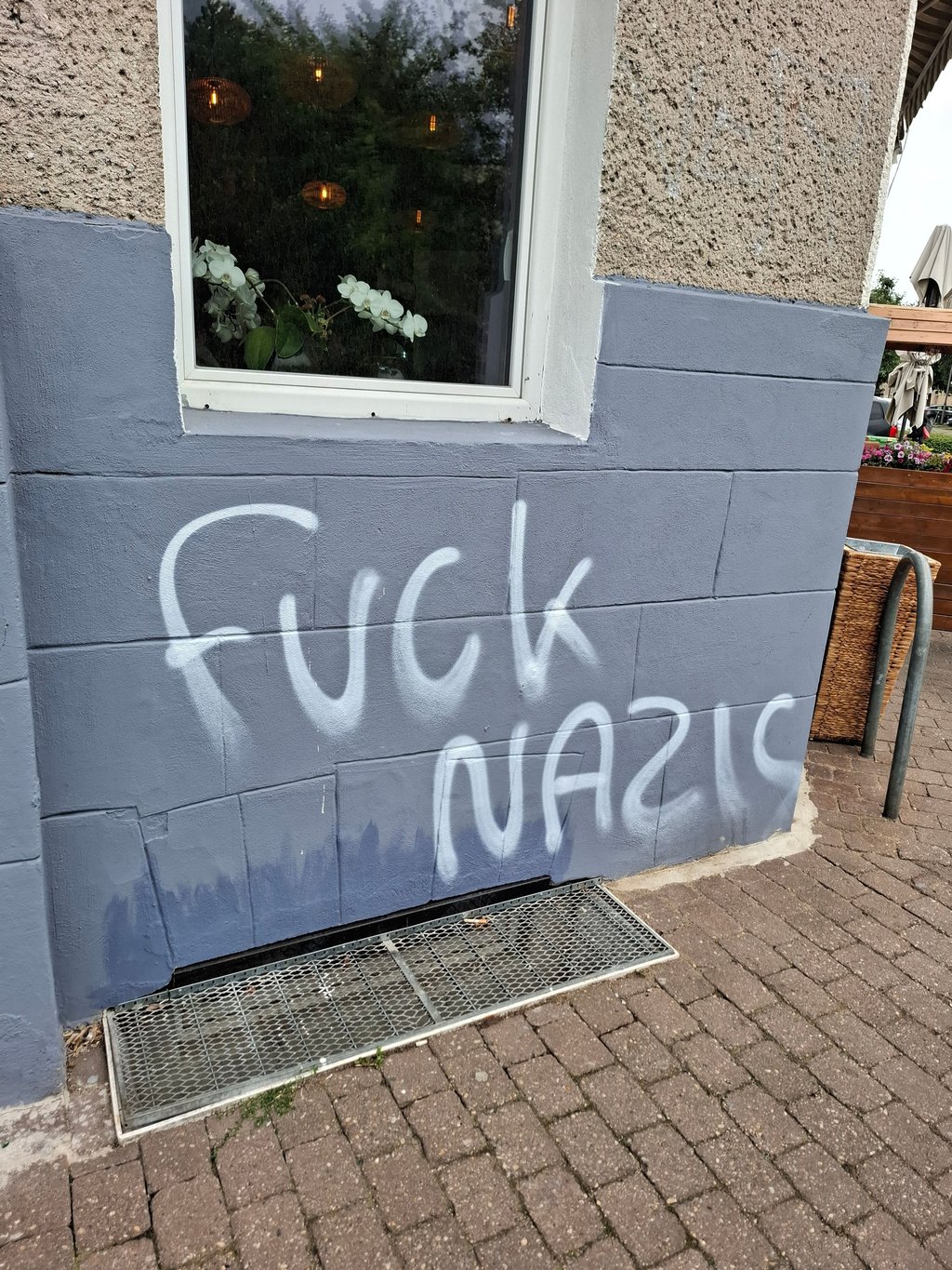 Eine der Schmierereien.
