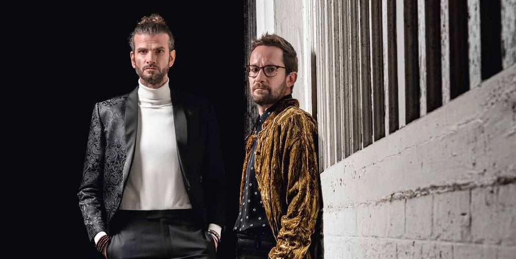Vincent Peirani und Émile Parisien geben im Rahmen der Magdeburger Domfestspiele ein Konzert unter dem Titel „Jazz meets Gotik – Abrazo“