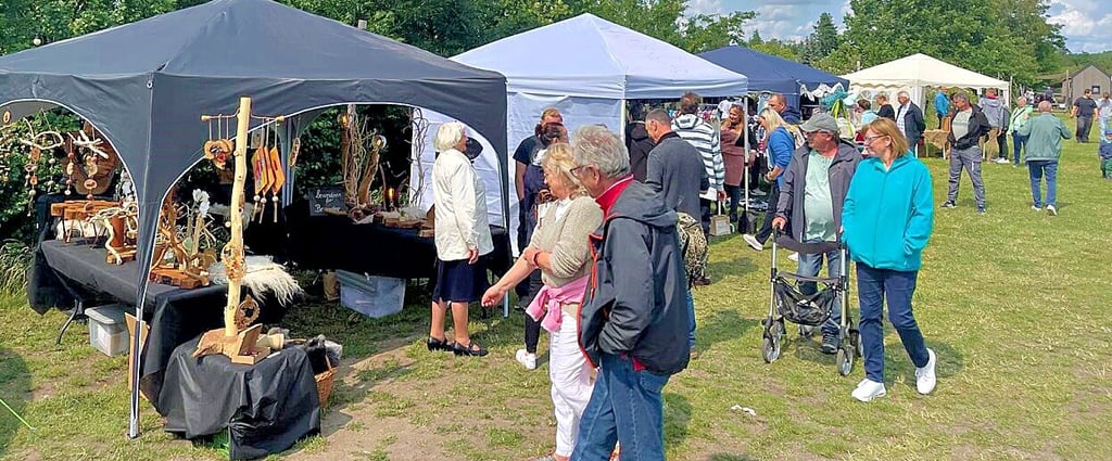 Erstmals wurde ein Kreativmarkt angeboten.