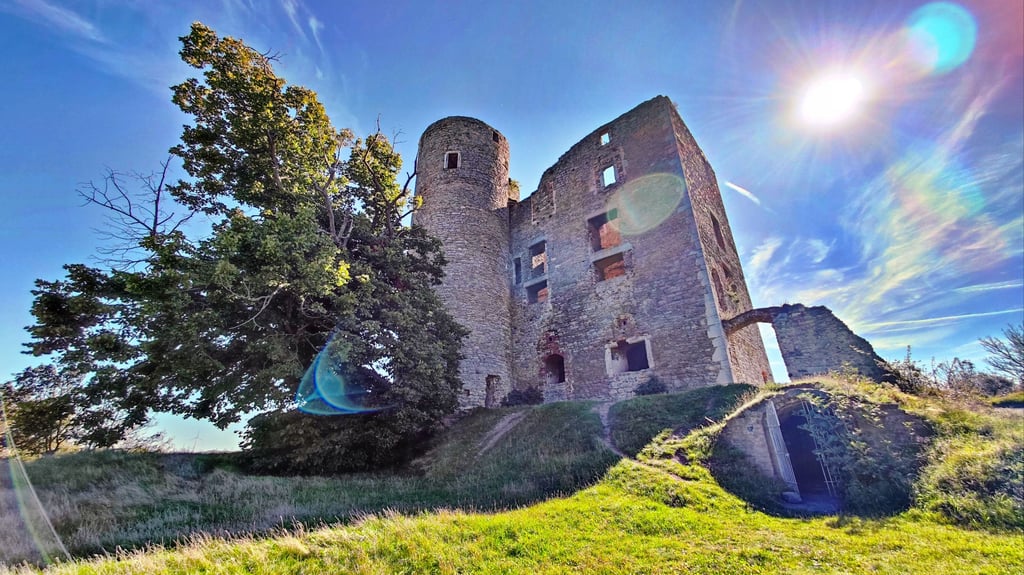 Auf dem Parkplatz an der Burgruine Arnstein soll einer der Münzprägeautomaten aufgestellt werden.