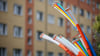 Die Telekom verlegt in Eisleben Glasfaserleitungen.