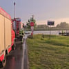 Fährunfall in Sandau: Das Auto wurde von Einsatzkräften geborgen.