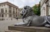 Das Löwengebäude der Martin-Luther-Universität Halle-Wittenberg. Als erste Uni in Sachsen-Anhalt überhaupt hat die Einrichtung eine Exzellenzförderung erreicht.  