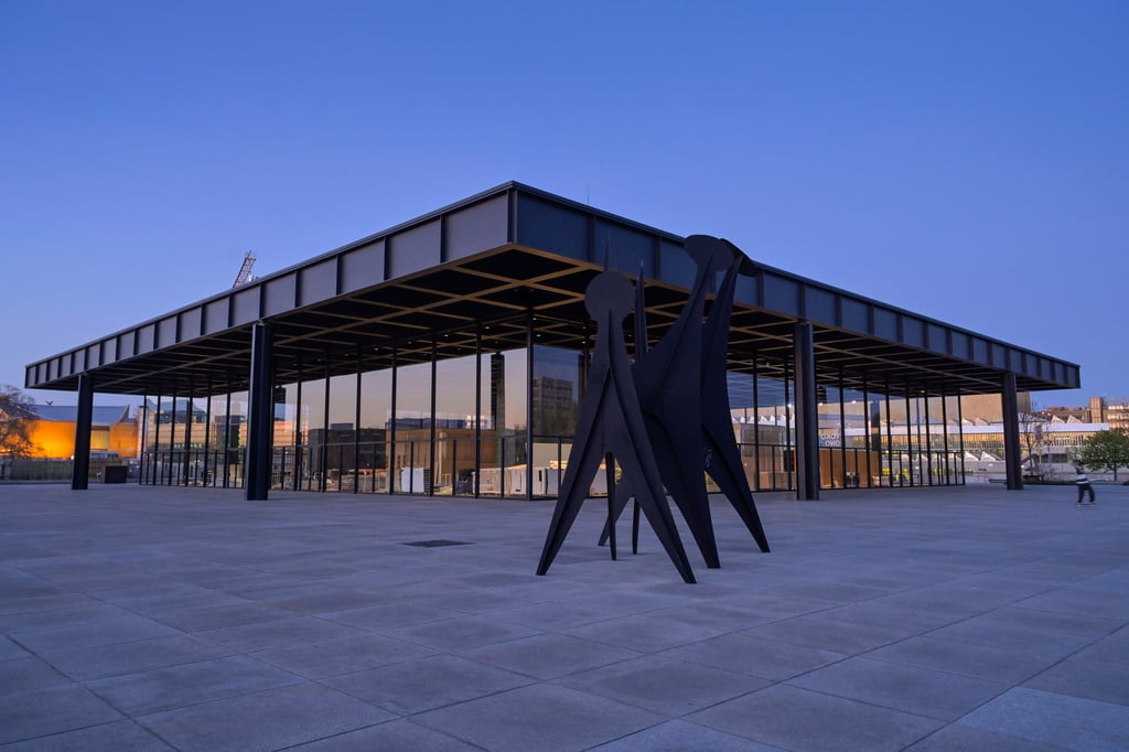 Die neue Nationalgalerie in Berlin.
