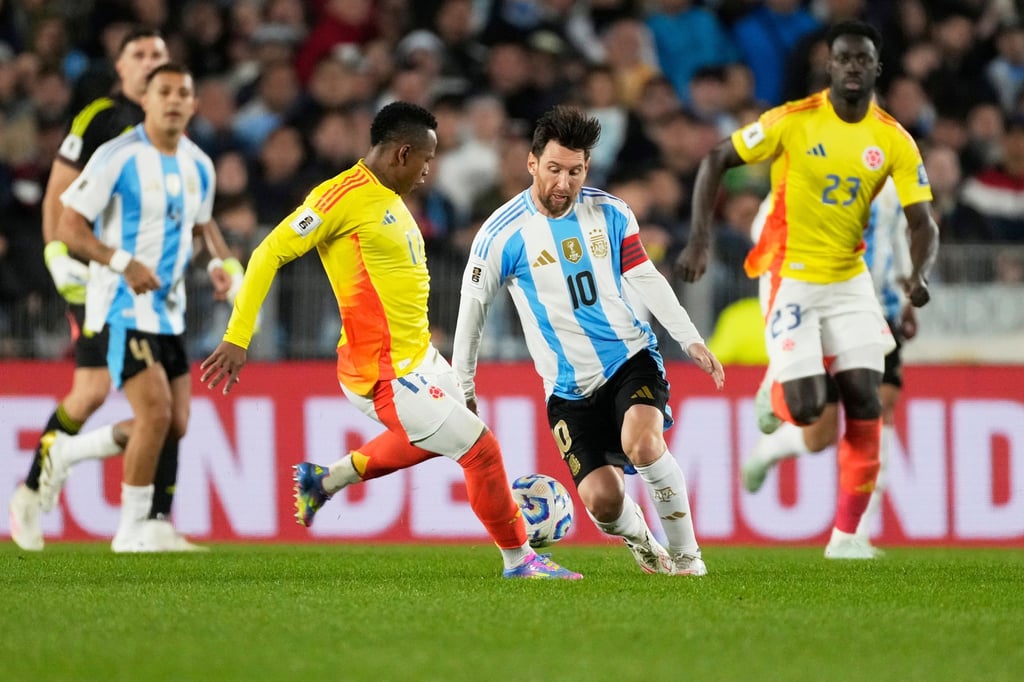 Messi stand bei der Partie gegen Kolumbien nach seiner Knieverletzung erstmals wieder von Beginn an auf dem Platz.