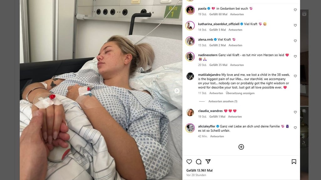 Reality-TV-Star Enya Wandres verliert ihr Kind noch im Bauch und wird operiert.